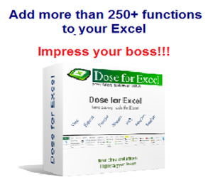 Dose for Excel Add-In Hot Discount and Affiliate Thumbnail
